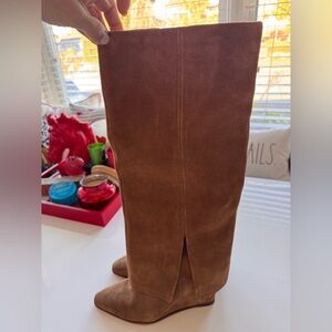Vince Camuto Tibani Suede Knee Boots - size 10